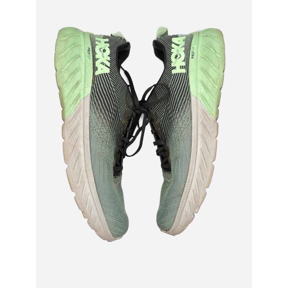 Hoka One Mach 3 Running Shoes Green/Black Mens Size 11
